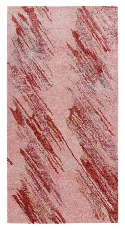 Designer Teppich 70x140cm - rot
