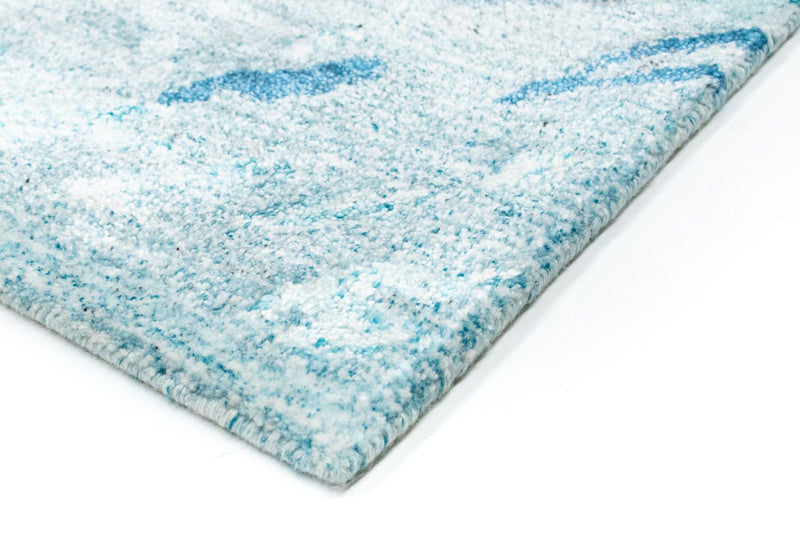 Designer Teppich 70x140cm - türkis