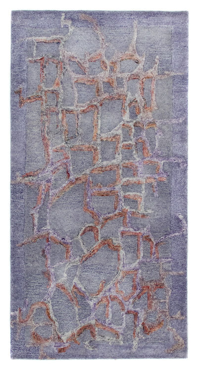 Designer Teppich 70x140cm - flieder