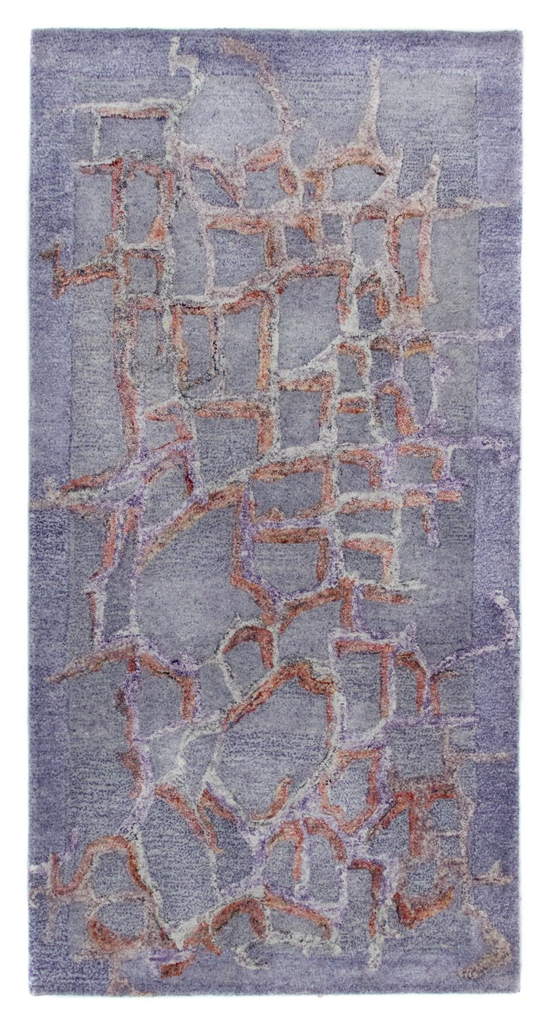 Designer Teppich 70x140cm - flieder