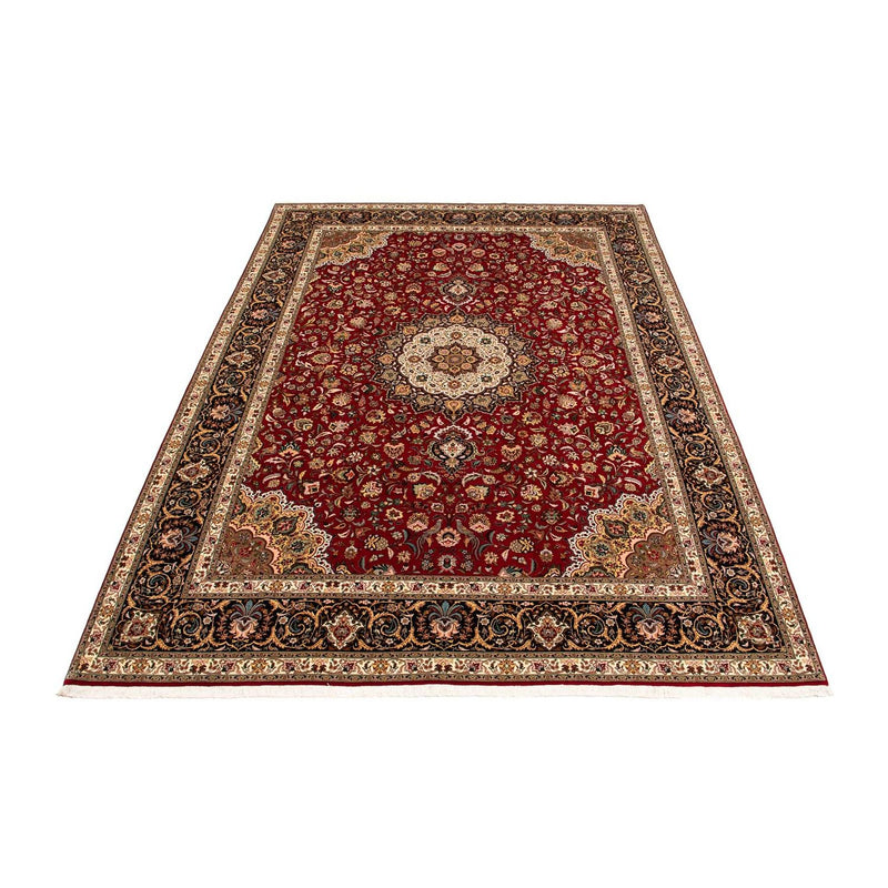 Täbriz - 50 Raj Teppich 304x411cm - Perserteppich - dunkelrot