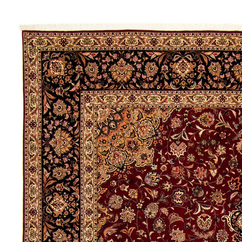 Täbriz - 50 Raj Teppich 298x393cm - Perserteppich - dunkelrot
