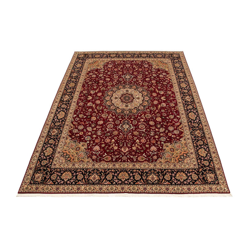 Täbriz - 50 Raj Teppich 298x393cm - Perserteppich - dunkelrot