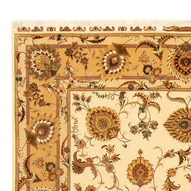 Täbriz - 50 Raj Teppich 256x352cm - Perserteppich - beige