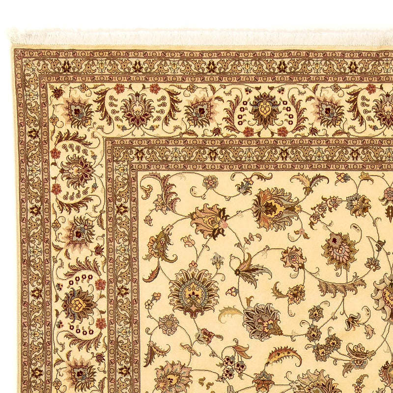 Täbriz - 50 Raj Teppich 258x357cm - Perserteppich - beige