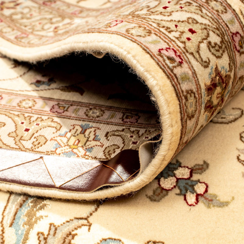 Täbriz - 50 Raj Teppich 258x357cm - Perserteppich - beige