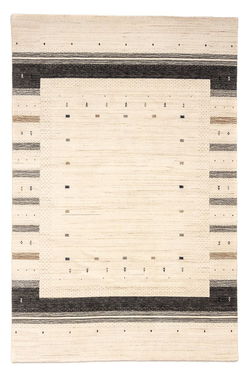 Loribaft Teppich Perser 201x304cm - Wollteppich - beige