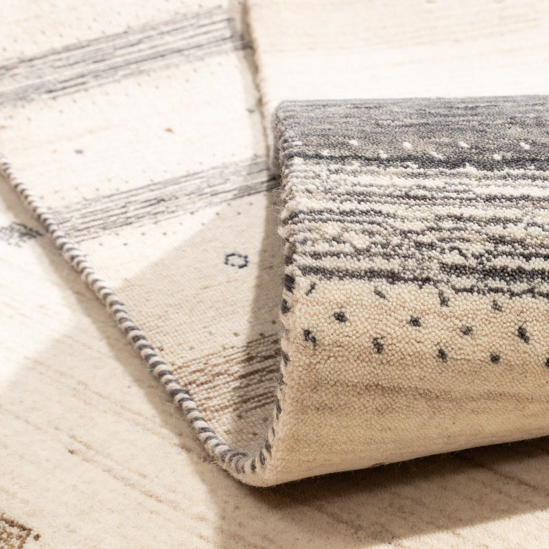Loribaft Teppich Perser 201x304cm - Wollteppich - beige