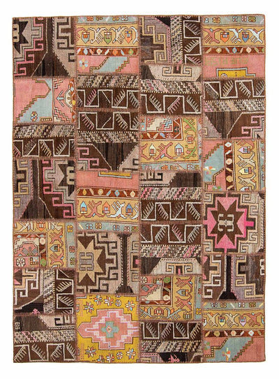Patchwork Teppich 173x241cm - Orientteppich - mehrfarbig