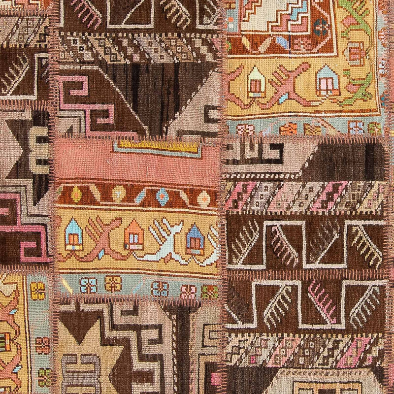 Patchwork Teppich 173x241cm - Orientteppich - mehrfarbig