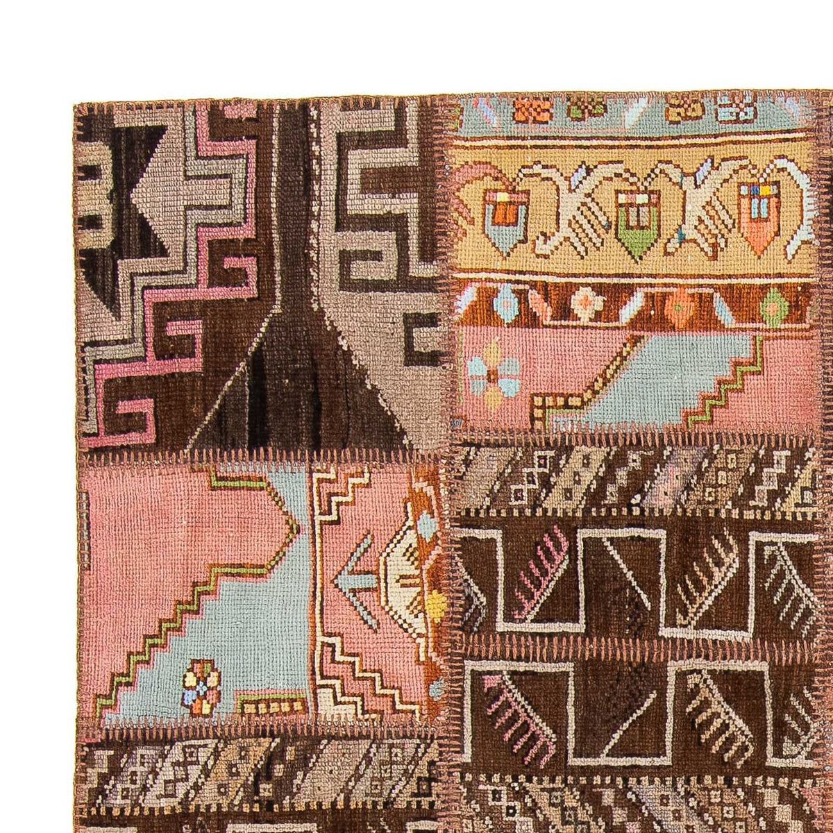 Patchwork Teppich 173x241cm - Orientteppich - mehrfarbig
