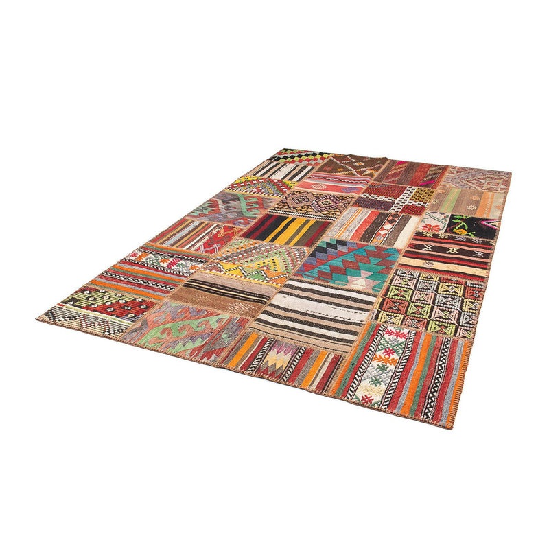Patchwork Teppich 169x239cm - Orientteppich - mehrfarbig