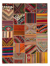 Patchwork Teppich 168x238cm - Orientteppich - mehrfarbig – product image