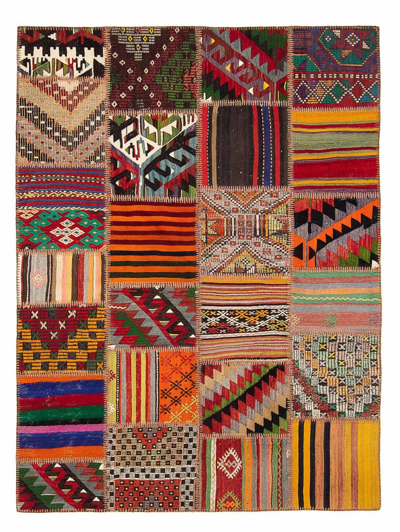 Patchwork Teppich 168x238cm - Orientteppich - mehrfarbig