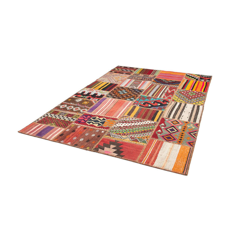 Patchwork Teppich 168x238cm - Orientteppich - mehrfarbig