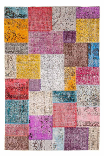 Patchwork Teppich 250x300cm - Orientteppich - mehrfarbig