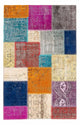 Patchwork Teppich 123x185cm - Orientteppich - mehrfarbig