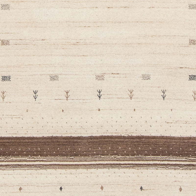 Loribaft Teppich Perser 142x200cm - Wollteppich - beige