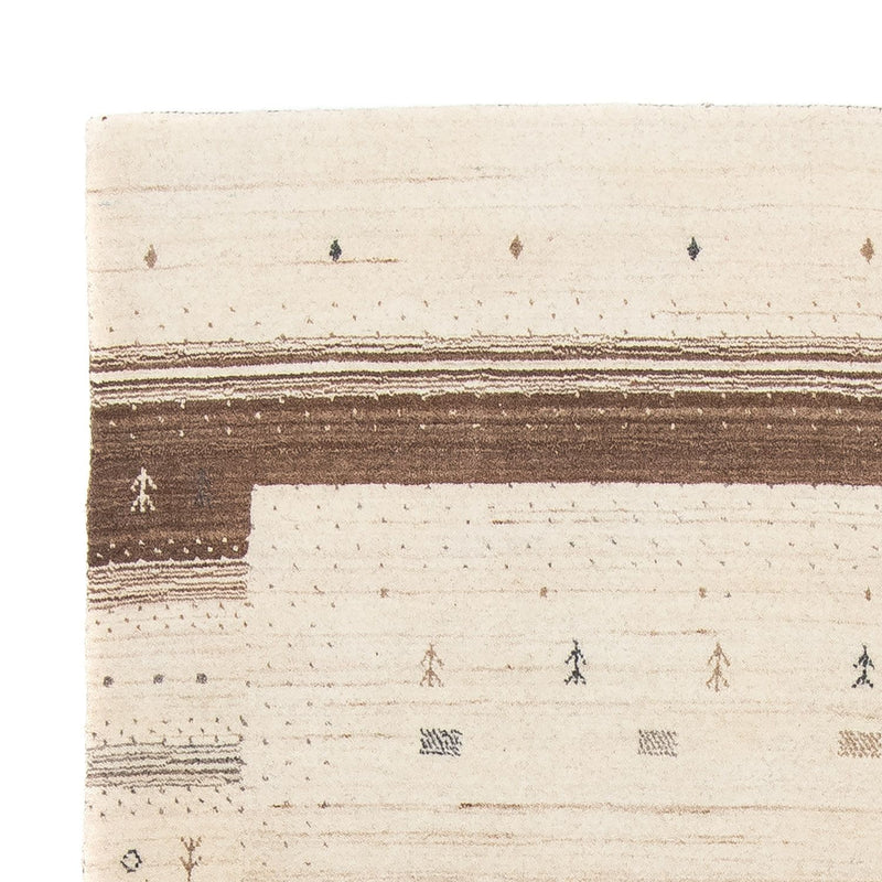 Loribaft Teppich Perser 142x200cm - Wollteppich - beige