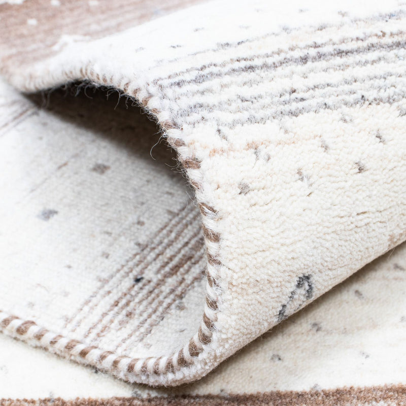Loribaft Teppich Perser 142x200cm - Wollteppich - beige
