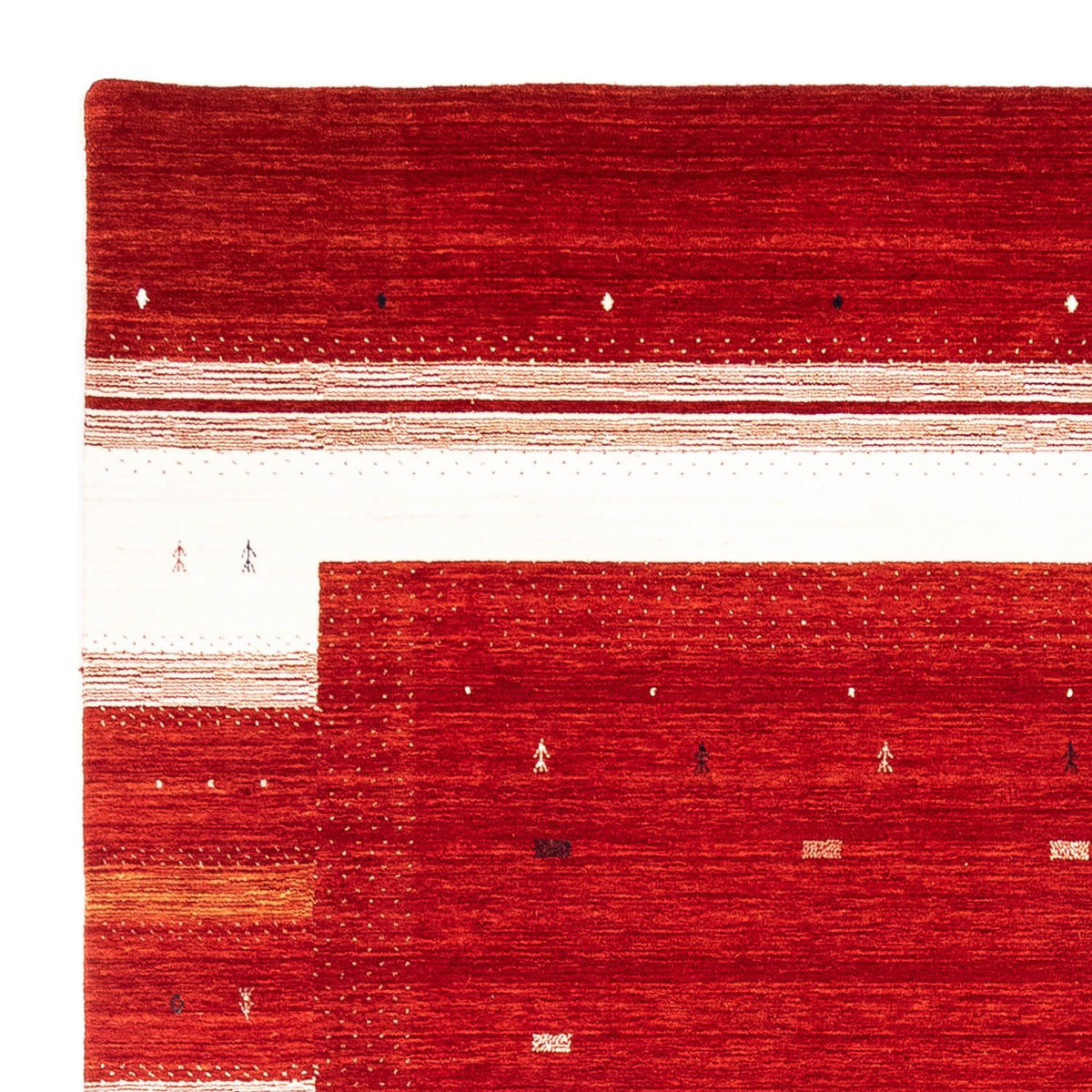Loribaft Teppich Perser 255x346cm - Wollteppich - rot