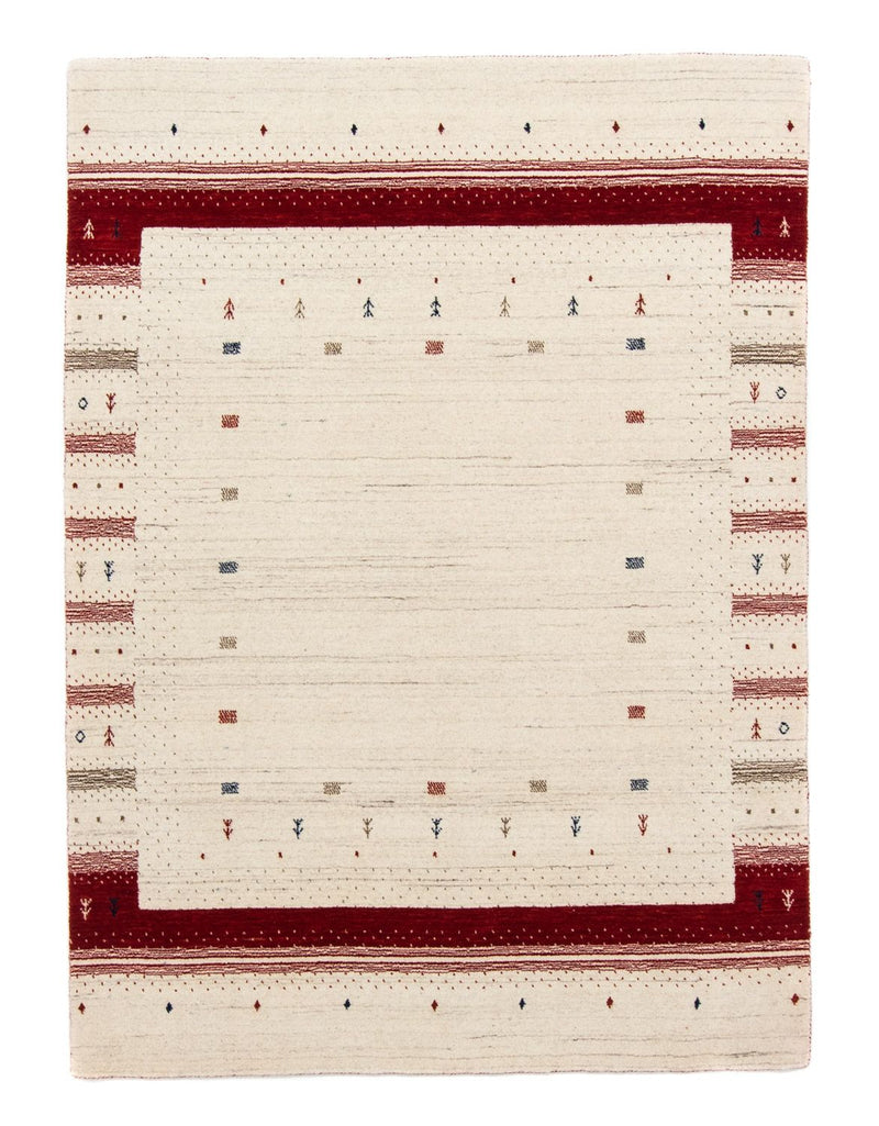 Loribaft Teppich Perser 143x198cm - Wollteppich - beige