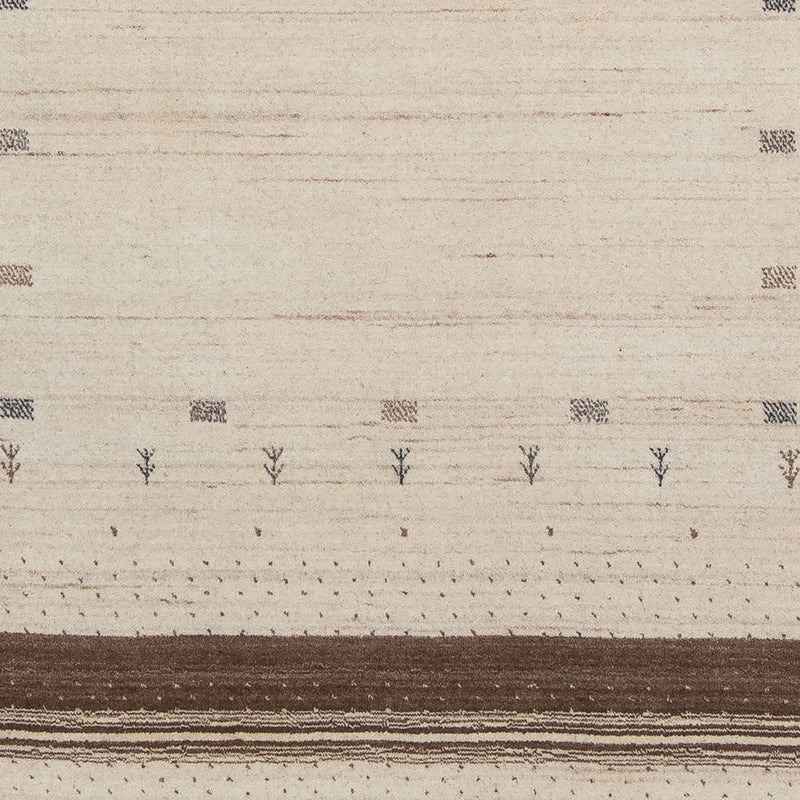 Loribaft Teppich Perser 142x200cm - Wollteppich - beige