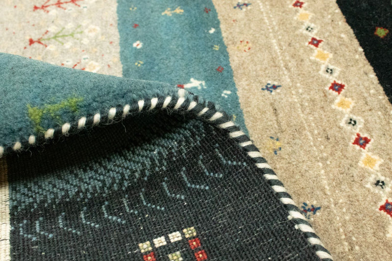 Loribaft Teppich Perser 169x246cm - Wollteppich - mehrfarbig