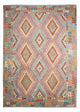 Kelim Afghan Teppich 257x349cm - mehrfarbig