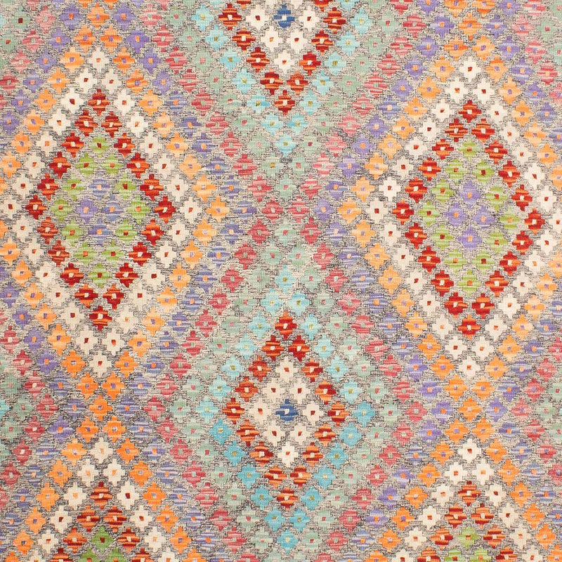 Kelim Afghan Teppich 257x349cm - mehrfarbig
