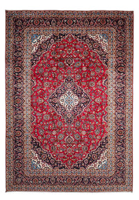 Keshan Teppich 253x354cm - Perserteppich - dunkelrot – product image
