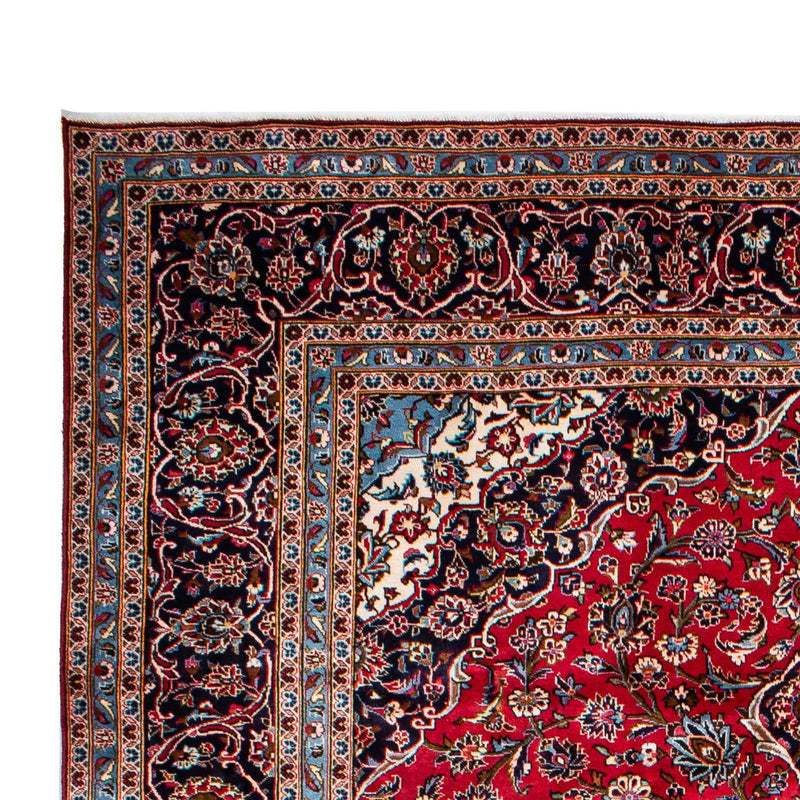 Keshan Teppich 253x354cm - Perserteppich - dunkelrot