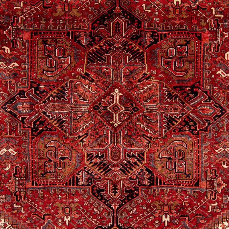 Heriz Teppich 307x387cm - Perserteppich - dunkelrot