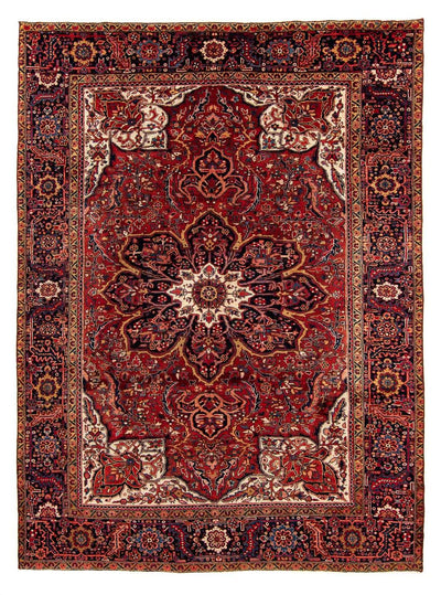 Heriz Teppich 268x373cm - Perserteppich - dunkelrot