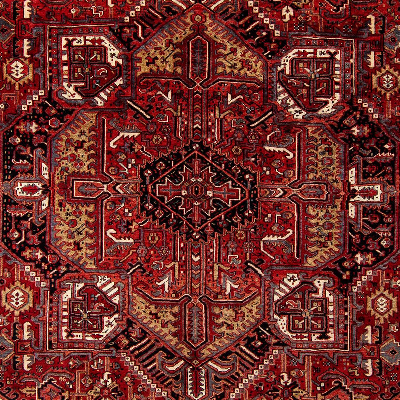 Heriz Teppich 306x410cm - Perserteppich - dunkelrot