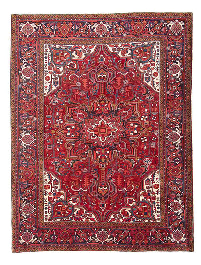 Heriz Teppich 252x323cm - Perserteppich - rot