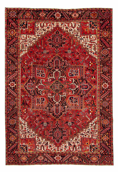 Heriz Teppich 286x382cm - Perserteppich - dunkelrot