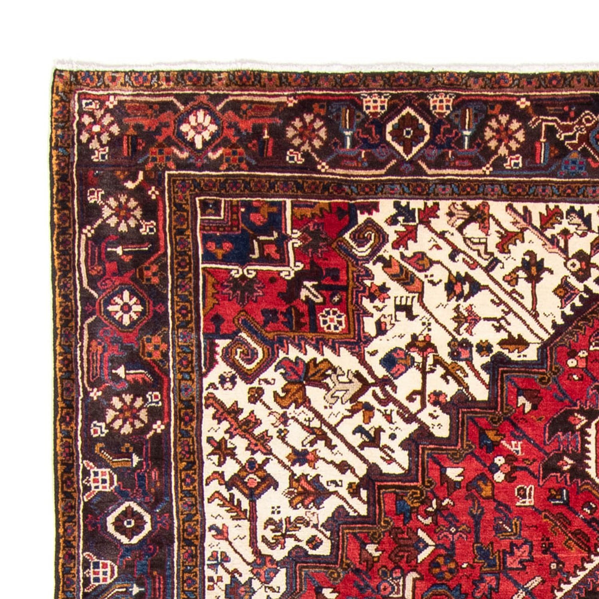 Heriz Teppich 240x337cm - Perserteppich - dunkelrot