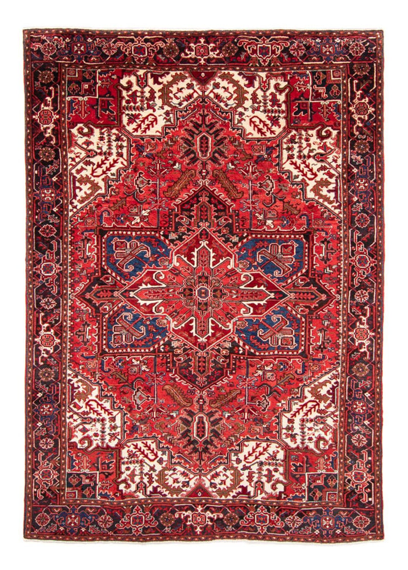 Heriz Teppich 238x350cm - Perserteppich - dunkelrot