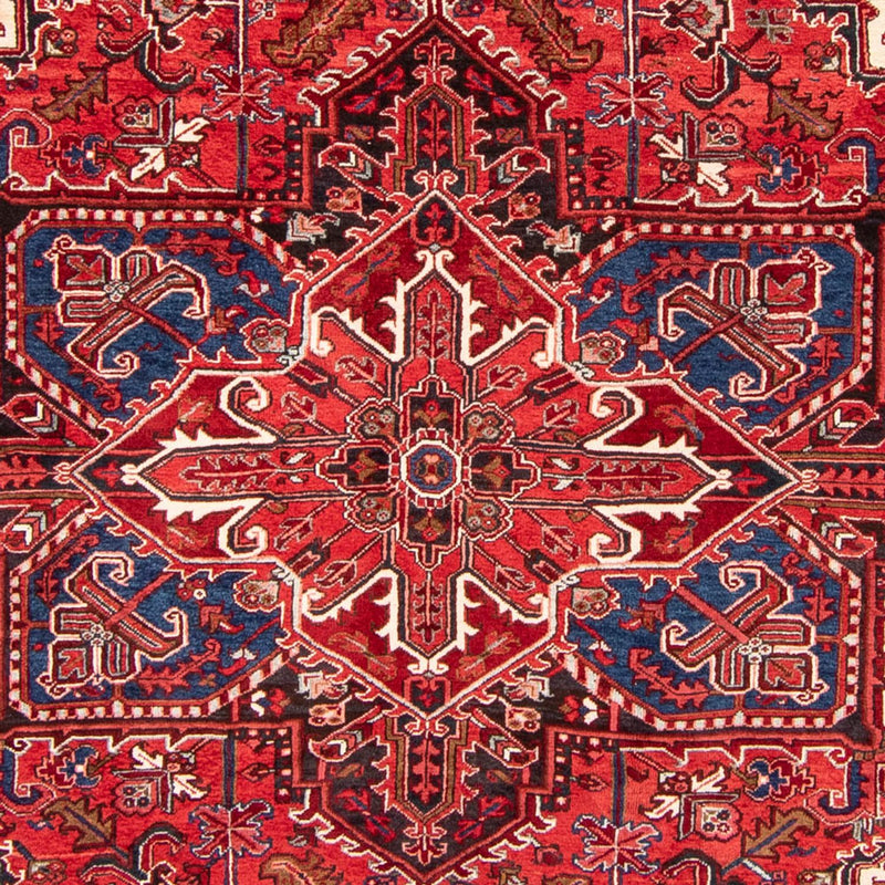 Heriz Teppich 238x350cm - Perserteppich - dunkelrot