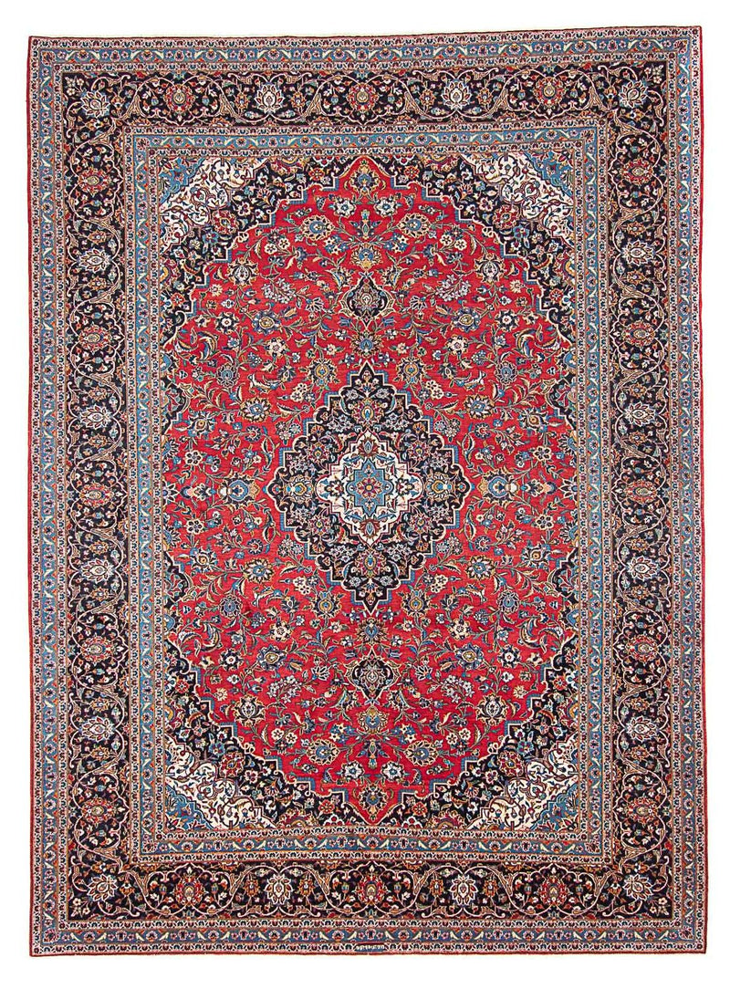 Keshan Teppich 398x400cm - Perserteppich - rot