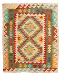 Kelim Maimene Teppich 86x124cm - Wollteppich - mehrfarbig – product image