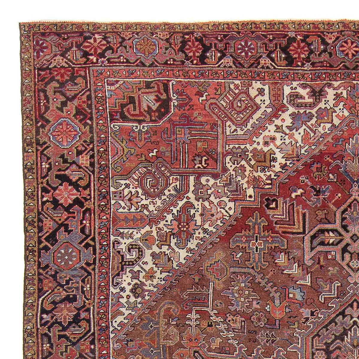 Heriz Teppich 280x350cm - Perserteppich - hellrot