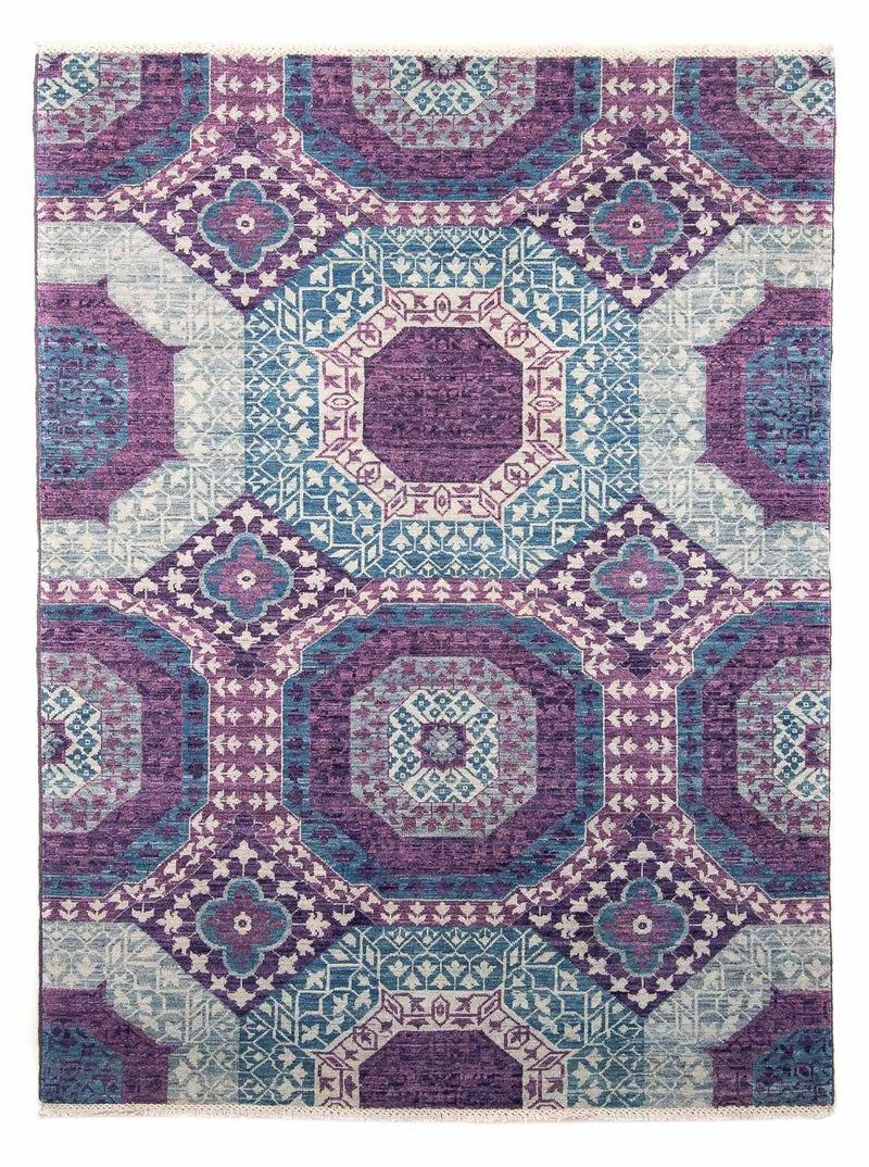 Designer Teppich 156x210cm - mehrfarbig