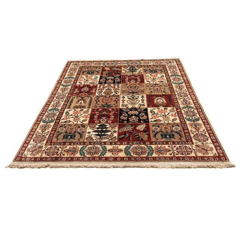 Ghom Teppich 209x313cm - Perserteppich - dunkelrot