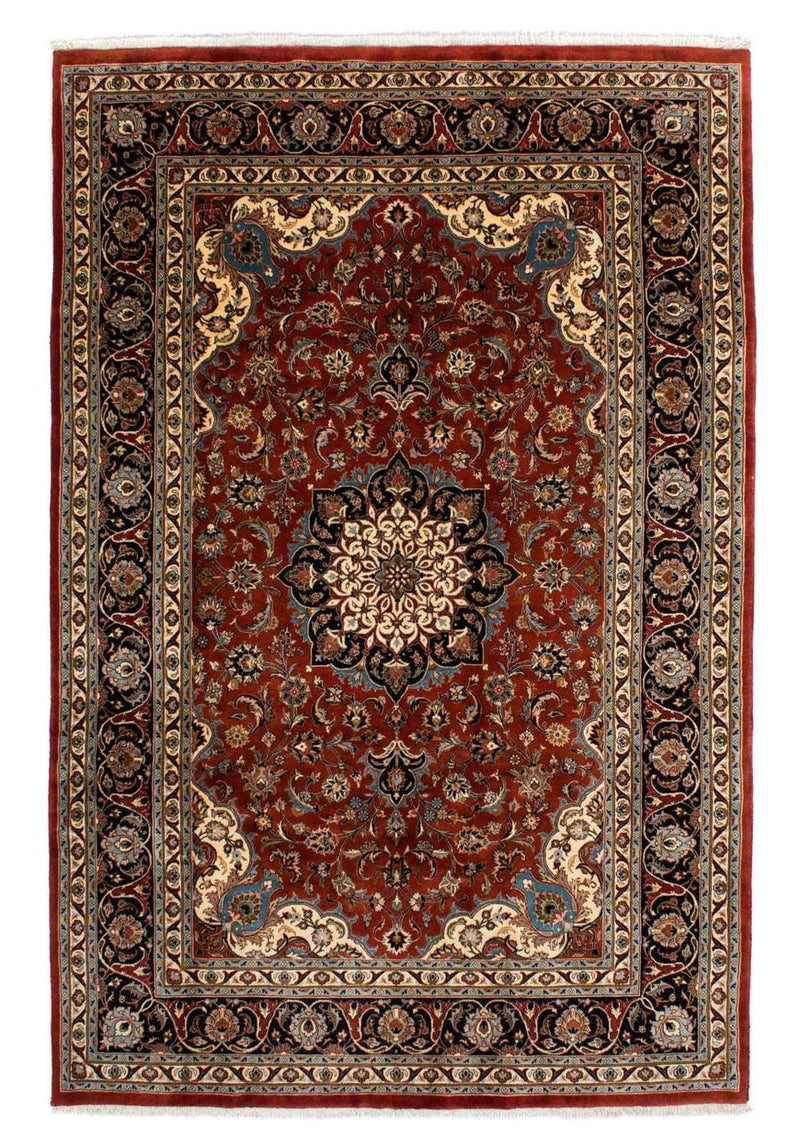 Maschad Teppich 200x300cm - Perserteppich - dunkelrot