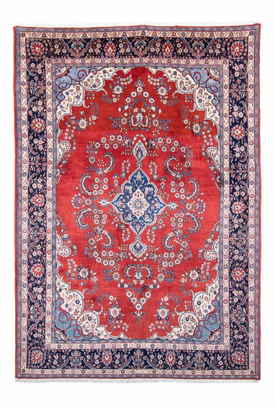 Keshan Teppich 210x315cm - Perserteppich - dunkelrot