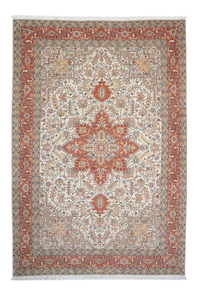 Täbriz - 50 Raj Teppich 200x306cm - Perserteppich - beige