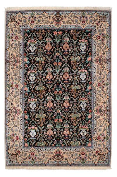 Isfahan Teppich 156x233cm - Perserteppich - dunkelblau