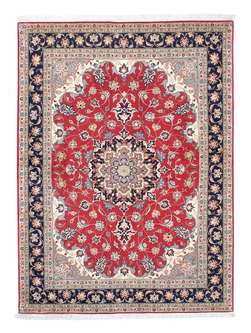 Täbriz Teppich 150x207cm - Perserteppich - rot